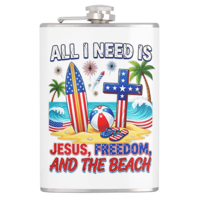 ALL I NEED IS JESUS FLASK (Front)
