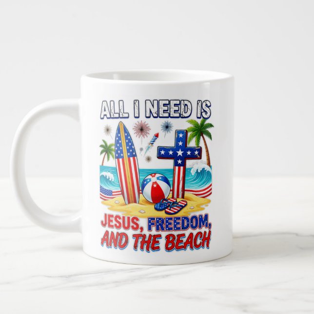 ALL I NEED IS JESUS GIANT COFFEE MUG (Left)
