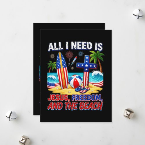 ALL I NEED IS JESUS HOLIDAY CARD