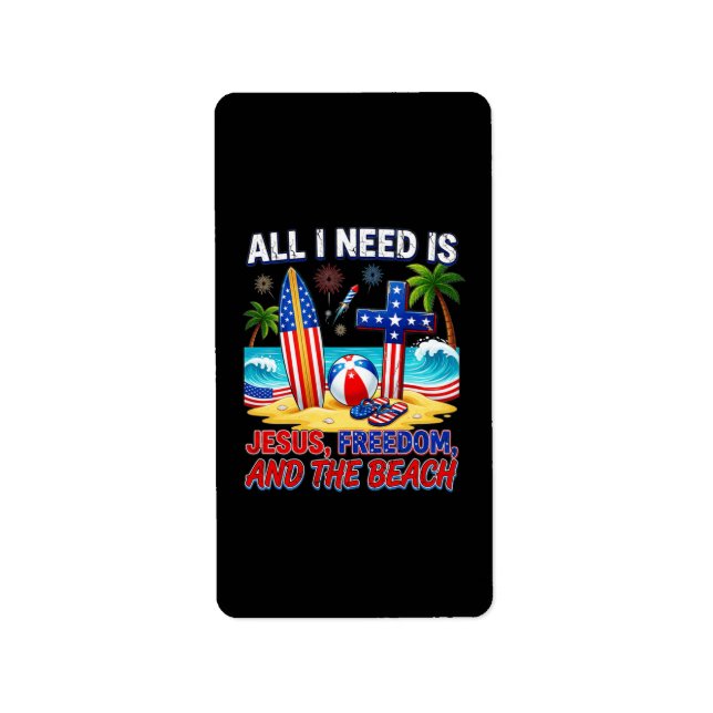 ALL I NEED IS JESUS LABEL (Front)