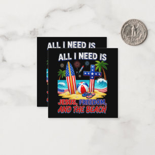 ALL I NEED IS JESUS NOTE CARD