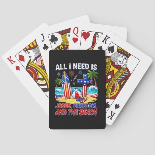 ALL I NEED IS JESUS POKER CARDS