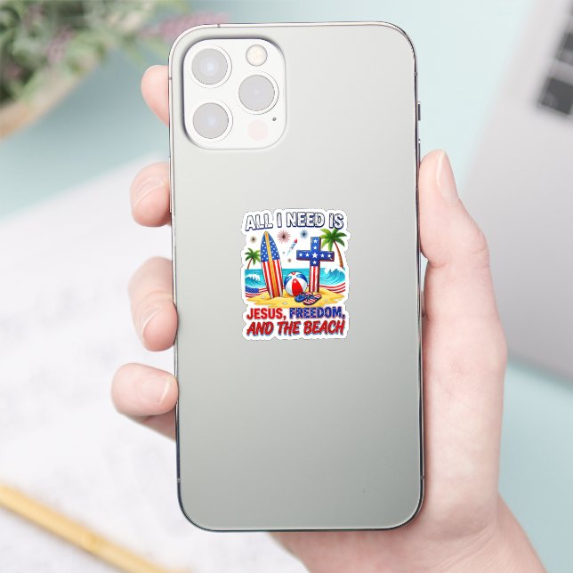ALL I NEED IS JESUS STICKER (Phone)