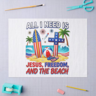 ALL I NEED IS JESUS TISSUE PAPER