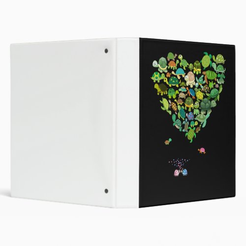 All i need is love a turtle 3 ring binder