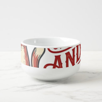 All I Need Is Love and a Cat Vintage Cat Lover Des Soup Mug