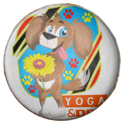 All I need is love and dog and yoga Sticker Chocolate Covered Oreo