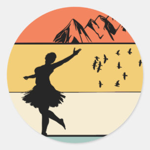 All I need is love and Highland Fling Dance gift  Classic Round Sticker