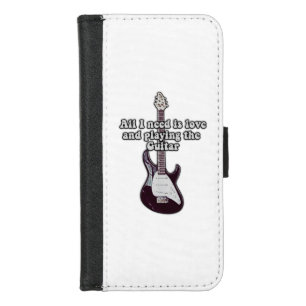 All i need is love and playing the guitar. vintage iPhone 8/7 wallet case