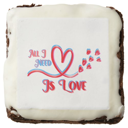 All I need Is Love Brownies