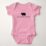All I Need Is Milk And Mini Pigs Baby Tutu Suit Baby Bodysuit at Zazzle