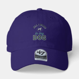All I Need Is My Dog Vintage Engraving Dog Lover D 47 Brand Hat