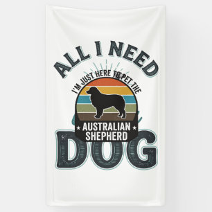 All I Need Is My Dog Vintage Engraving Dog Lover D Banner