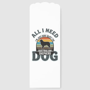 All I Need Is My Dog Vintage Engraving Dog Lover D Bookmarks