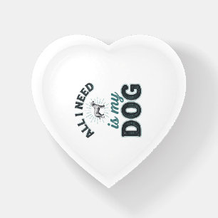 All I Need Is My Dog Vintage Engraving Dog Lover D Paperweight