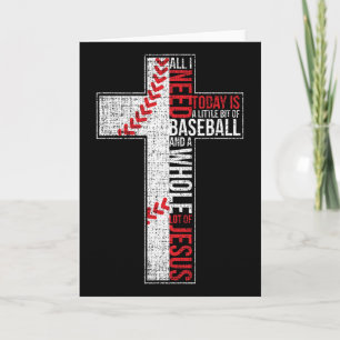 All I Need Is Sell And Jesus Christian Cross Faith Card