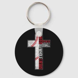 All I Need Is Sell And Jesus Christian Cross Faith Keychain