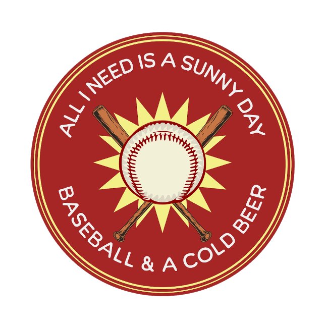 All I Need is Sunny Day, Baseball, Beer T-Shirt (Creator Uploaded)