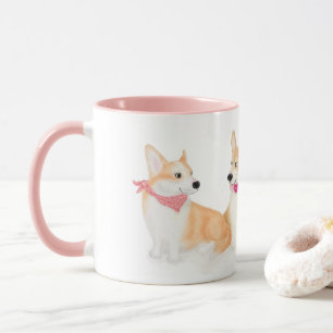 'All I need is tea and corgis' mug