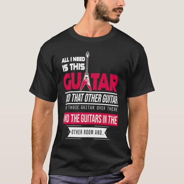 All I Need Is This Guitarist Music Lover Bass Spi T-Shirt (Front)