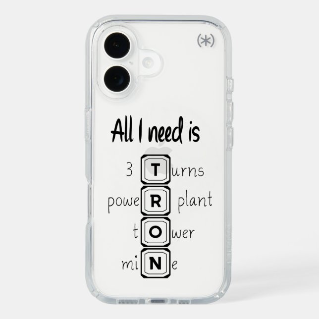 All I need is TRON Speck iPhone Case (Front)