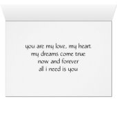 all i need is you cards (Inside Horizontal (Bottom))