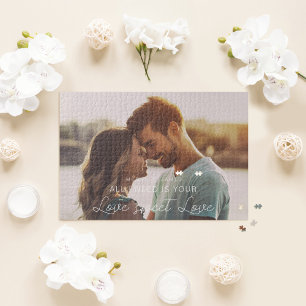 All I Need Is Your Love Sweet Love Custom Photo Jigsaw Puzzle