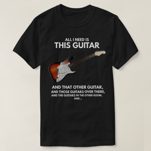 All I Need Ishis Guitar T-Shirt (Design Front)