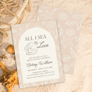 All I Sea Is Love Bridal Shower Invitation