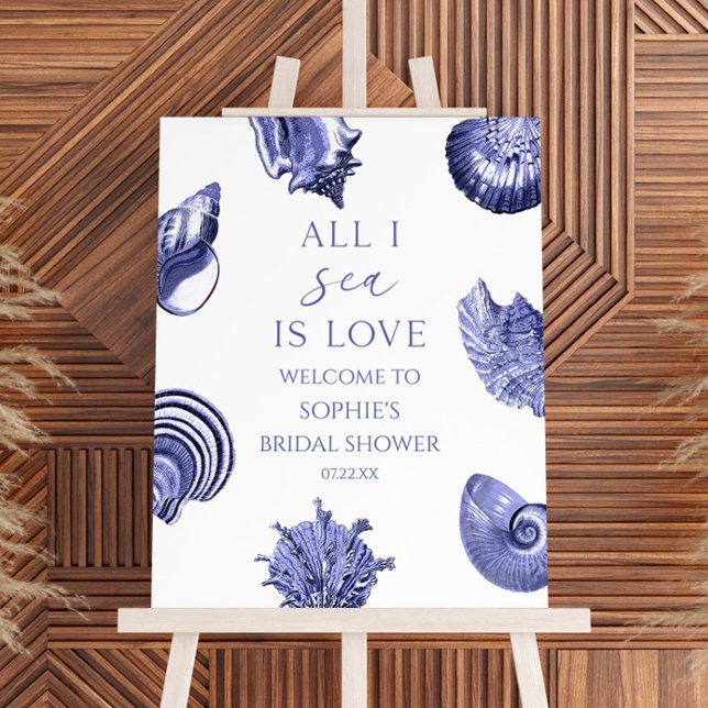 All I Sea Is Love Bridal Shower Welcome Sign (Creator Uploaded)