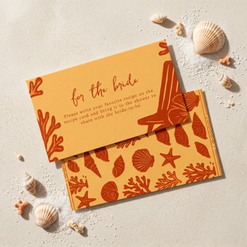 All I Sea Is Love Coastal Boho Coral Art Enclosure Card