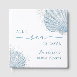 All I sea Is Love Coastal Bridal Shower Guest Book