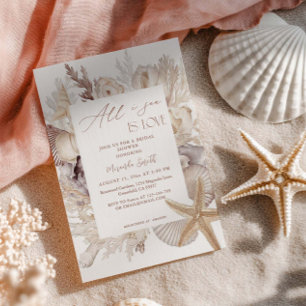 All I Sea Is Love Coastal Bridal Shower Invitation