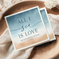 All I Sea Is Love Ocean Beach Shore Bridal Shower