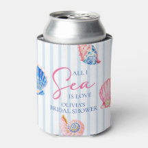 All I Sea is Love Seashells Coastal Bridal Shower