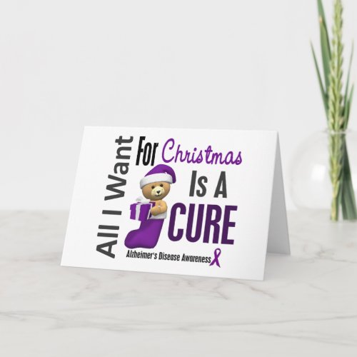 All I Want For Christmas Alzheimers Disease Holiday Card