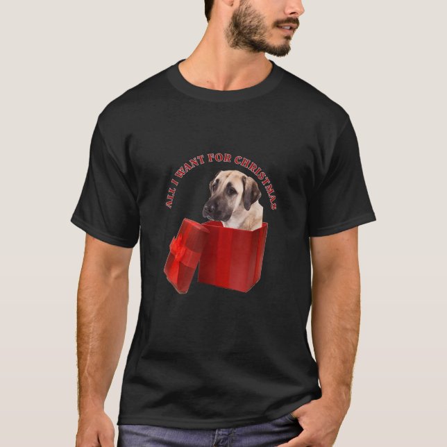 All I Want For Christmas Anatolian Shepherd Dog  T-Shirt (Front)