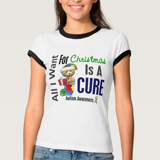All I Want For Christmas Autism T-Shirt