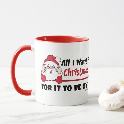 All I want for Christmas Bah Humbug Funny Mug