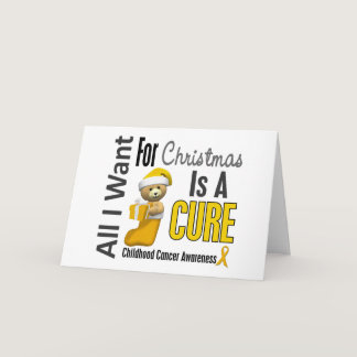 All I Want For Christmas Childhood Cancer Holiday Card