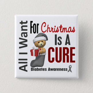 All I Want For Christmas Diabetes Button