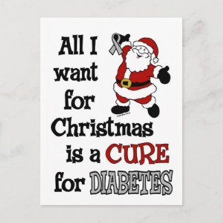 All I Want For Christmas...Diabetes Holiday Postcard