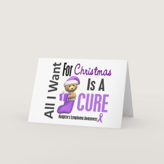 All I Want For Christmas Hodgkin's Lymphoma Holiday Card