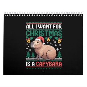 All I Want For Christmas Is A Capybara Animal Gift Calendar