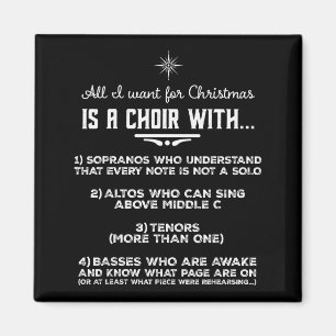 All I Want For Christmas Is A Choir With Sopranos Magnet