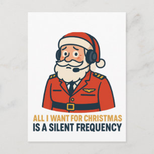 All I Want for Christmas Is a Clear Frequency Invitation Postcard