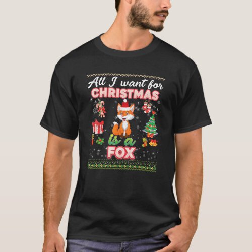 All I Want For Christmas Is A Fox Ugly Sweater Far