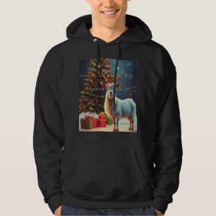  All I Want for Christmas is a goat men's ugly  Hoodie