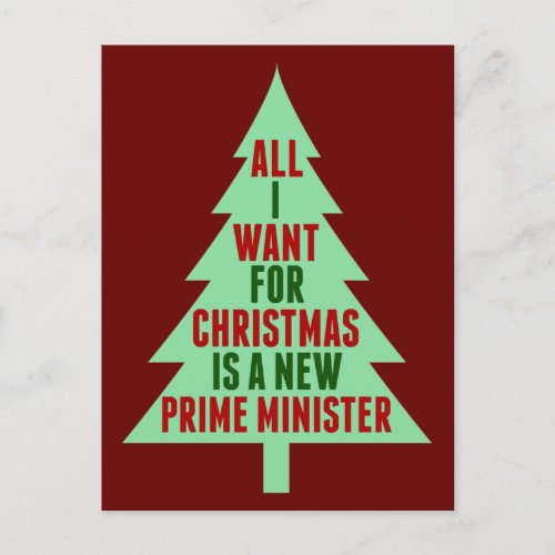All I Want for Christmas is a New Prime Minister Postcard