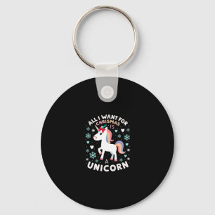 All I Want For Christmas Is A Unicorn Ugly Sweater Keychain